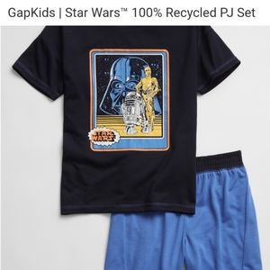 👀50% OFF - NWT‼️ GAP brand Disney Star Wars 100% Recycled PJ Set